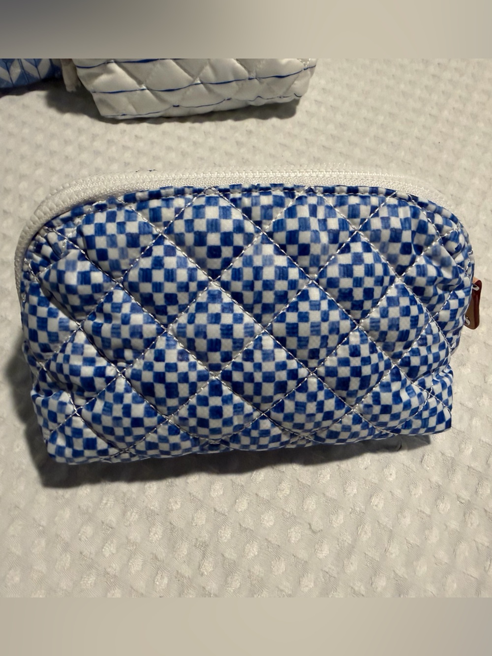 MZ Wallace Porcelain Blue/Multi Double Zip Cosmetic Bundle - Picture 7 of 16
